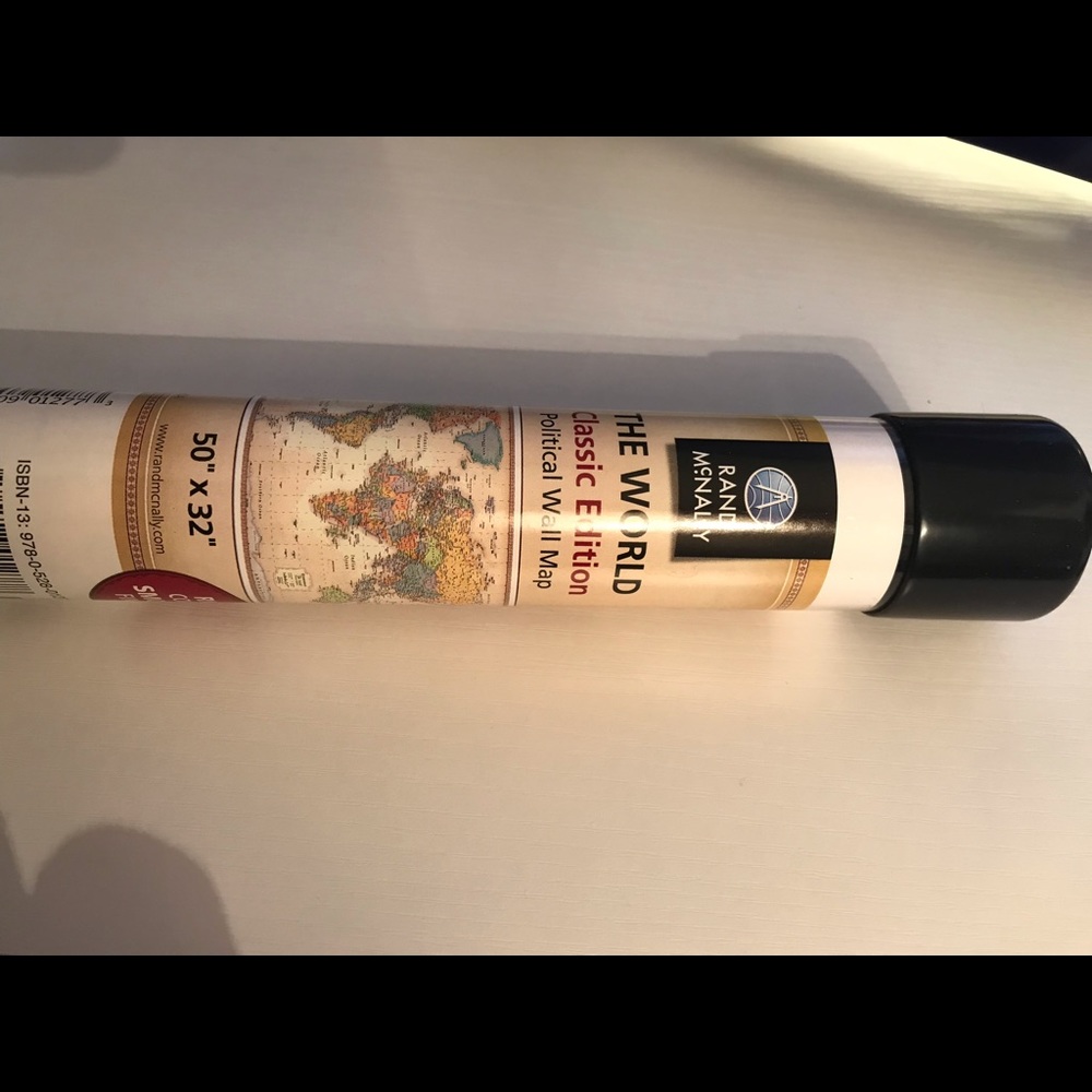 Rich Color World Map -Rand McNally